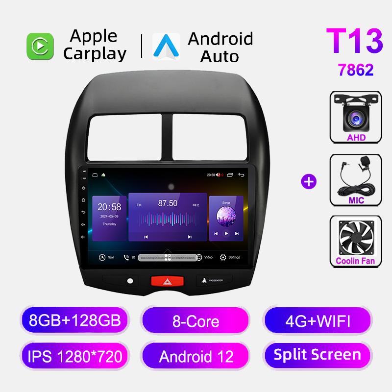 10''Carplay Android Auto Radio For Mitsubishi ASX 1 2010-2016 Car Intelligent Systems Audio Navi GPS Autoradio Multimedia Player