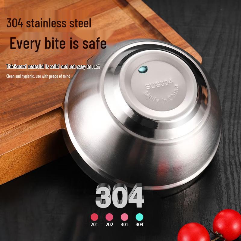 Cai Zhi Double-Layer Insulated Stainless Steel Bowl