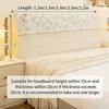 1PC INS Cream Style Full Coverage Headboard Cover Anti-cat Scratch Anti-pilling Dustproof Elastic Soft Bag for Home All Season