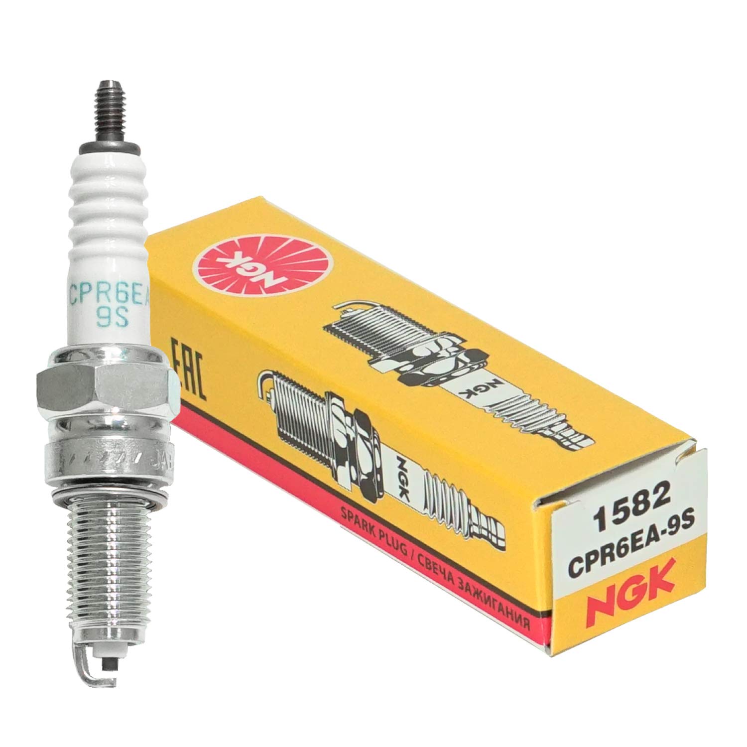 

Spark plug part number CPR6EA-9S Stock No.1582 (1 piece)