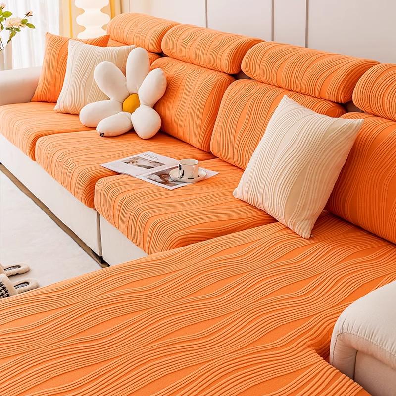 Universal Non-Slip Sofa Slipcover, Full Wrap, Anti-Cat Scratch, Elastic Design for All Seasons