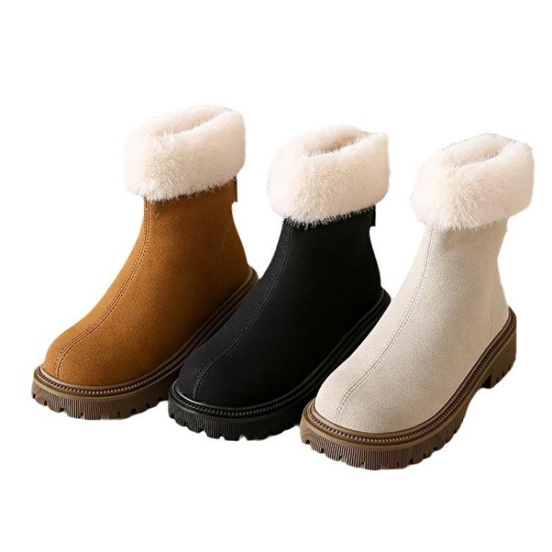 Emu Winter New Thick-soled Velvet Thickened Snow Boots for Women Large Size Warm Towel Short Boots Cotton Shoes for Women