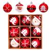 Christmas Tree Decor Painted Christmas Ball Set Festival Decorative Balls Elegant Hanging Ball For Home Decor Wedding Party