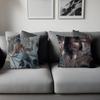 Ghostblade Cartoon Maple Design Cushion Cover Happy Autumn Harvest Decor Holiday Decorati Pillow Cover