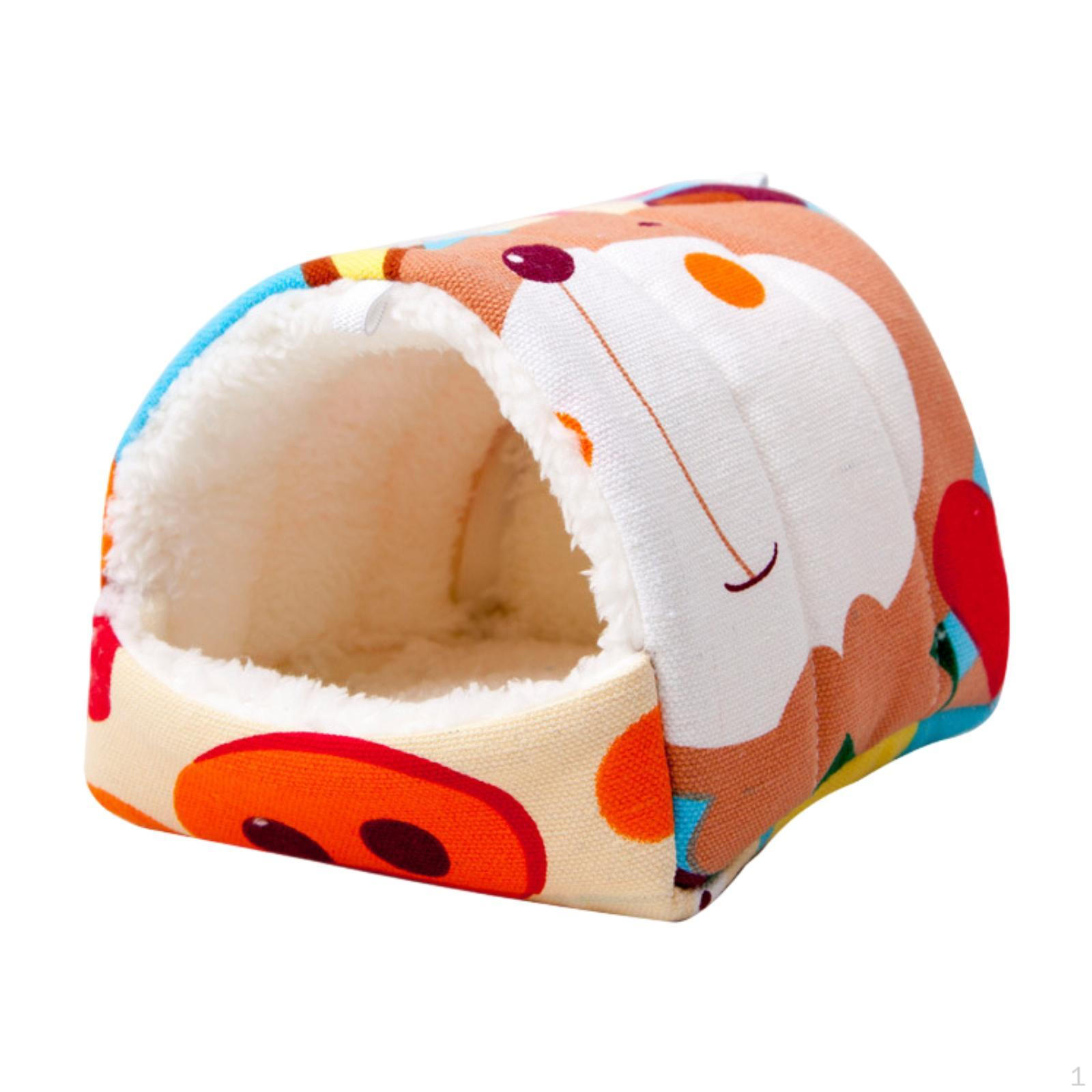 

Гнездо хомяка для мелких домашних животных Уютное убежище Orange S