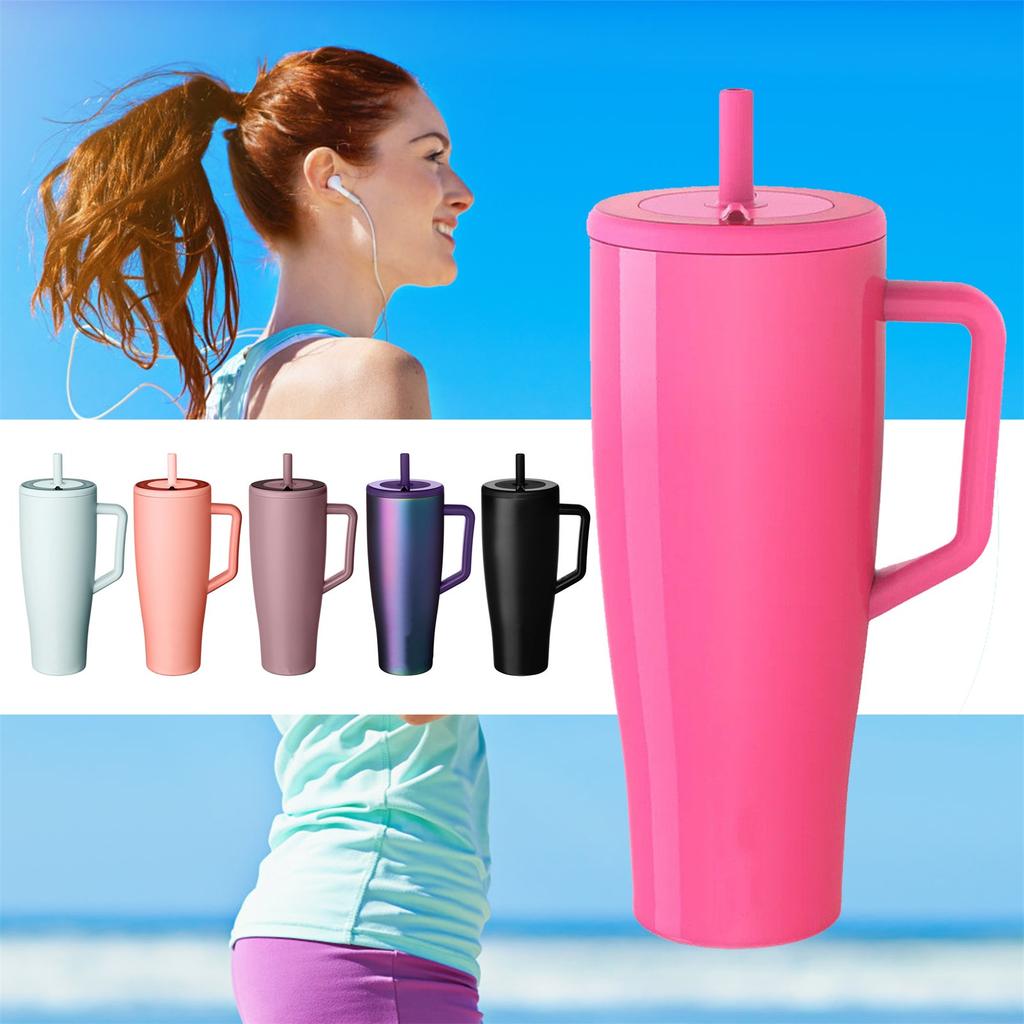 40oz Car Cup North-American New Stainless Steel Large Capacity Thermal Insulation Portable Ice With Handle