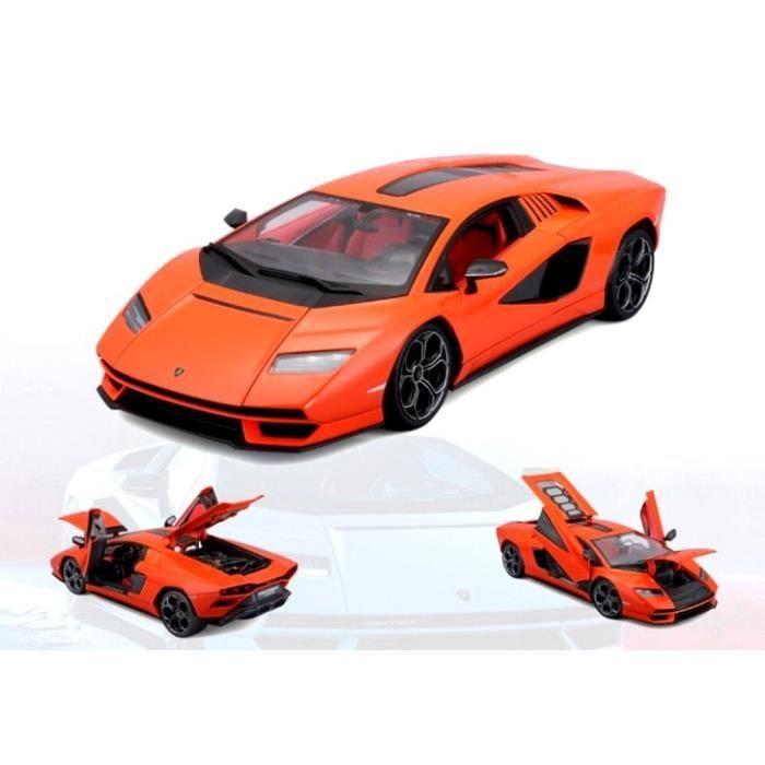 Miniatures montées - Lamborghini Countach LPI-800 Orange 1/18 Maisto