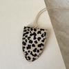 Leopard Print Pu Leather Magnetic Glasses Clip Sunglasses Glasses Holder  Travel Accessory
