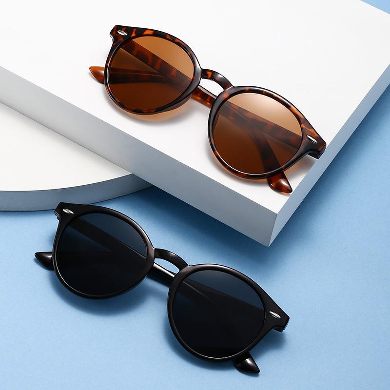 New Fashion Women'S Sunglasses European And American Sun Glasses Trendy Men'S Glasses Round Women Outdoor Anti Glare Eyewear