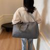 Men's and women's short-distance fitness bags for business trips, large-capacity fake woven plaid hand luggage bags, going out travel bags