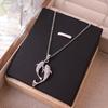 Women S Pisces Zircon Inlaid Clavicle Chain Luxury Simple Versatile Necklace With You For Life