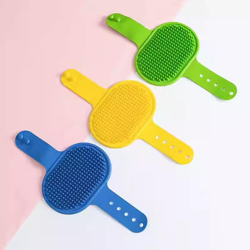 Dog Cat Bath Brush Pet Comb Rubber Glove Hair Fur Grooming Massaging Massage Glove Pet Shower Dog Brushes Drop Shipping