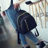 Female Backpack Large Capacity Anti-Theft Backpack Simple Black Bags For Women Girls Travel Rucksack Soft Nylon Shoulder Bag