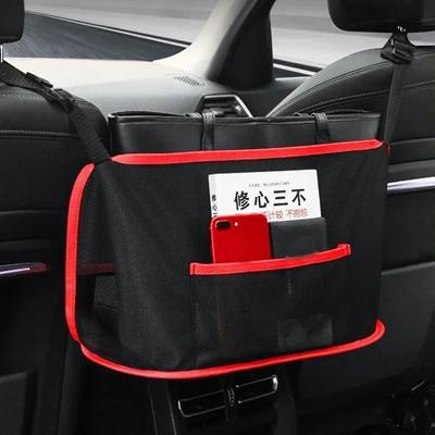 Síťová kapsa do autosedačky, držák na kabelku, organizér na tašky s velkou kapacitou, úložný prostor pro domácí mazlíčky, síťka na psa, kapsa mezi zadními sedadly
