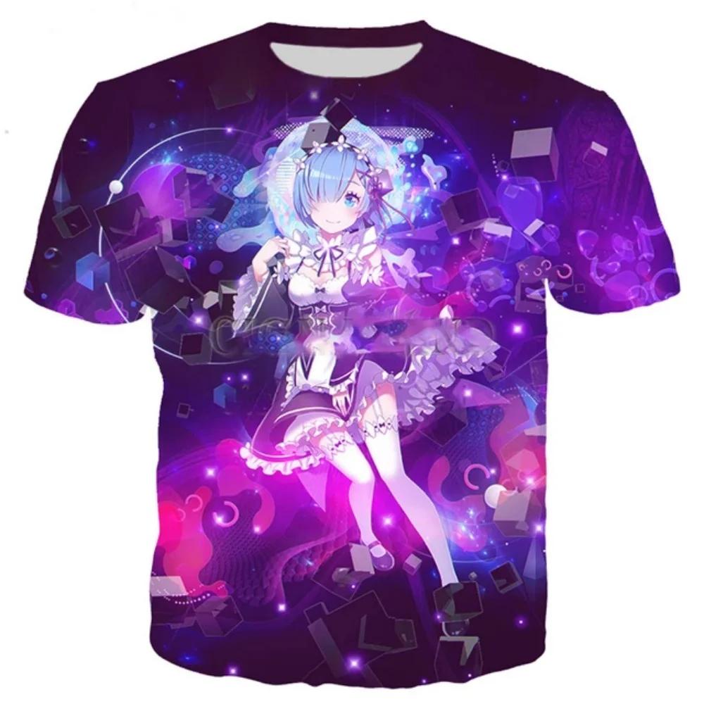 New T Shirt Men_women Anime Girl 3D Printed T-shirts Casual Harajuku Style Tshirt Streetwear Tops Oversized Clothing