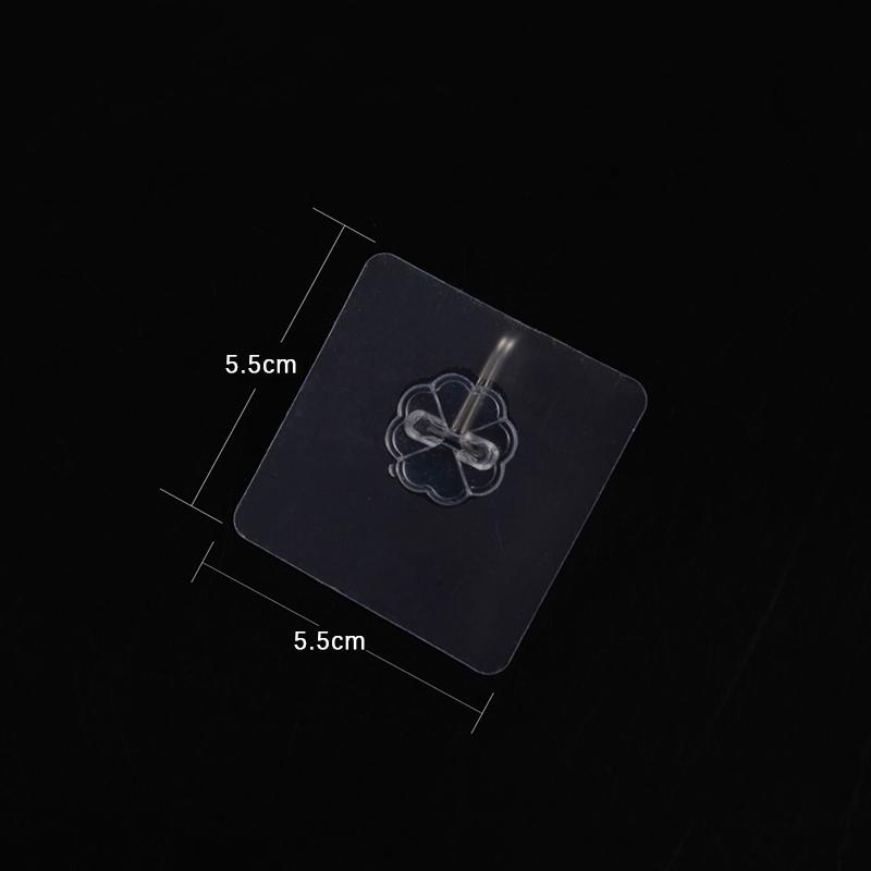 5Pcs Load Bearing 10Kg Seamless Adhesive Hook Strong Stick Hook Kitchen Wall Hanger