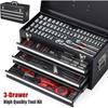 438-Piece Mechanics Tool Set with 3-Drawer Heavy Duty Metal Box Repair Tool Kit | USA | NEW