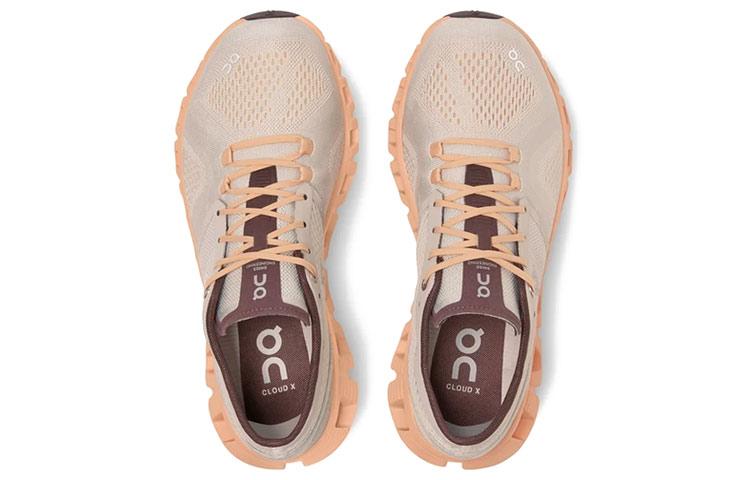 On Running Cloud X Silver AlmOnd Women's 40.99699