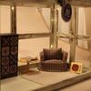 Smooth cotton Tiny Sofa Model For 1 12 Model house Displays Detachable For Realistic Home Trim