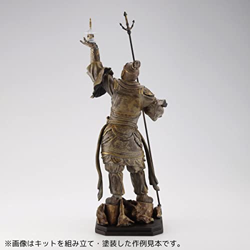 Kaiyodo Artpla ART PLA Four Heavenly Kings Statue, Tamonten, Approximately 160mm Tall, Non-Scale, Unpainted, Unassembled Plastic Model Kit AP009