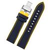 Per cinturino Citizen Blue Angel seconda generazione AT8020 JY8078 fibra di carbonio nylon gomma fluoro cinturino silicone braccialetto