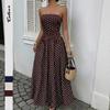2026 Summer Elegant Retro Polka Dot Sleeveless Long Dress