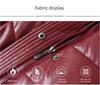 Women's PU Leather Cotton Jacket Thick Warm Windproof Leather Jacket Loose Padded Jacket with Fur Collar