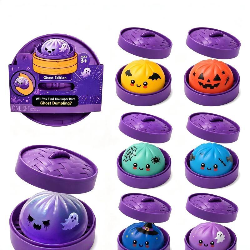 Halloween Ghost Stress Relief Slow Rebound Soft Sticky Fidget Toy for Kids Birthday Gift Halloween Party Favors