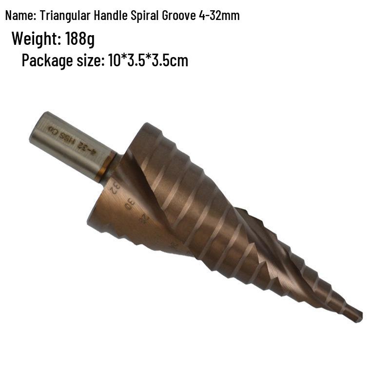 Cobalt High-Speed Steel Step Drill Bit for Thin Metal and Stainless Steel