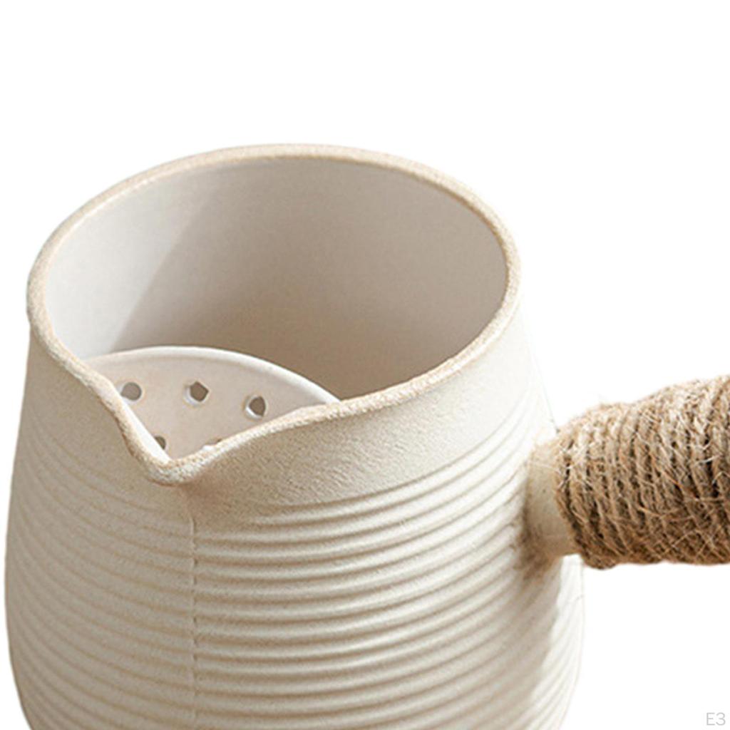 Keramik-Teekanne Teefilter 700ml Zubereiter mit Anti-Hitzeschutz-Griff für Wandern Camping Hotel Picknick
