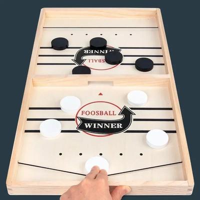 Totó Vencedor Jogo de Hóquei de Mesa Jogo de Xadrez Catapulta Brinquedo Interativo para Pais e Filhos Jogo de Tabuleiro Fast Sling Puck Brinquedos Para Crianças