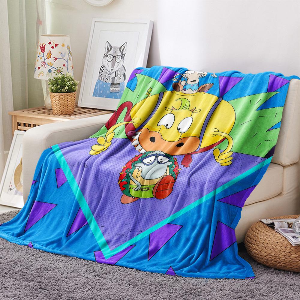 Rocko2 Flannel Blanket, High Quality Comfortable for All Seasons, Home Decor, Warmth and Comfort