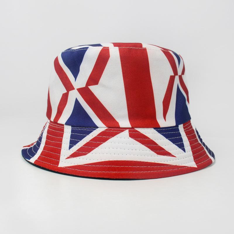 Independence Day National Day Bucket Hat Women's Double-sided Sunscreen Sun Hat Versatile American Flag Basin Hat Men