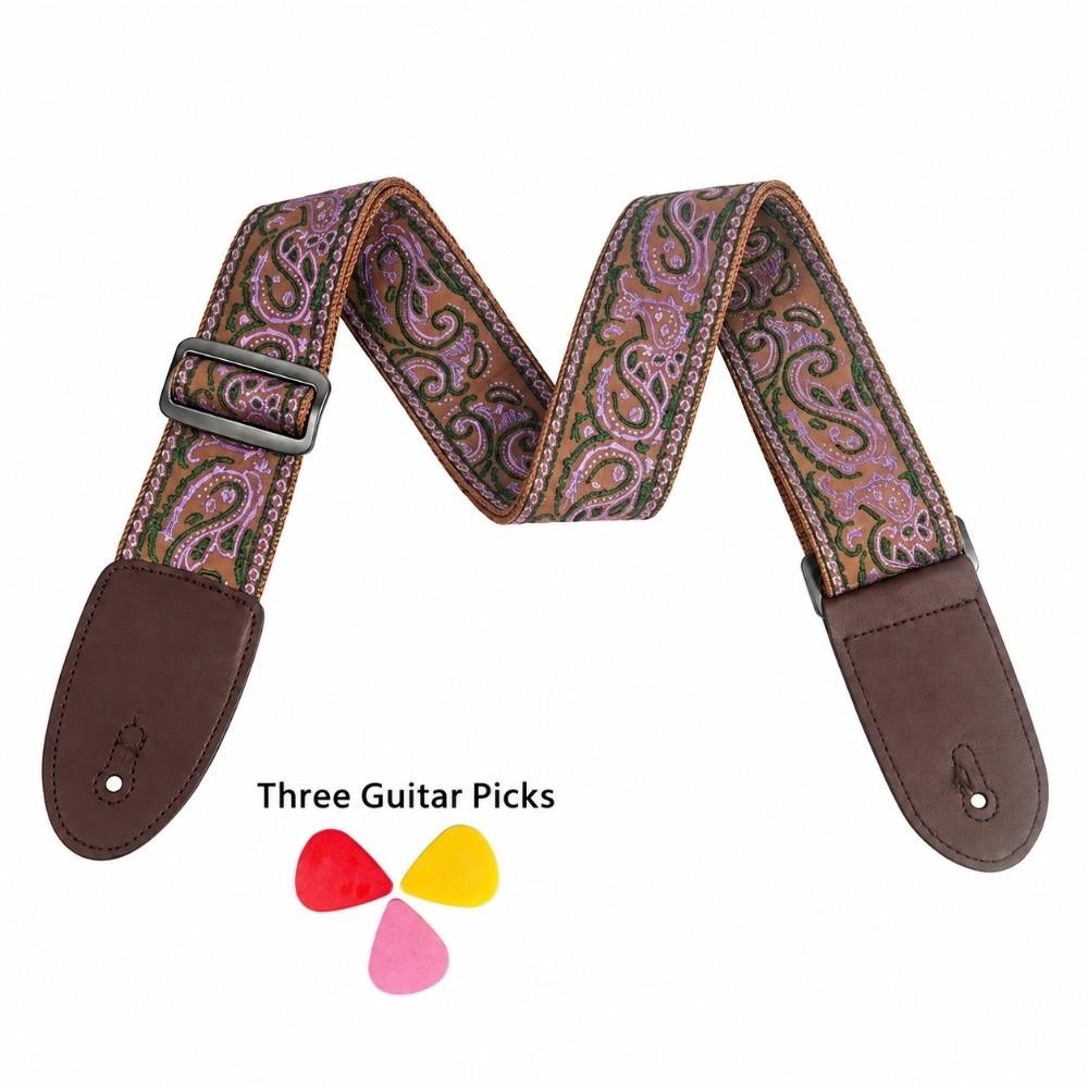 Leather Guitar Strap Acoustic Bass Strap Bass Acoustic Electric Guitar Ukulele Instruments