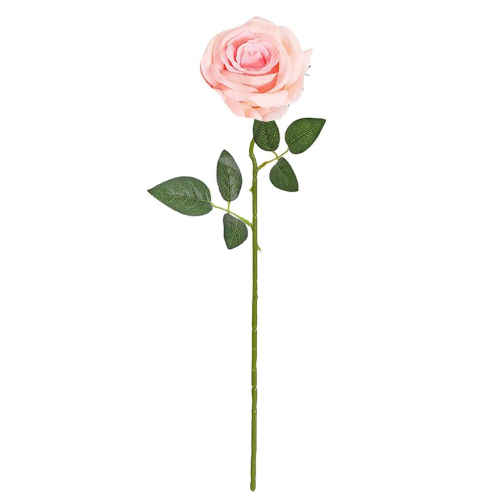 1 PC Realistic Roses Bouquet with Faux Stems Artificial Silk Roses Floral Wedding Bouquet for Home Decor Wedding Decoration