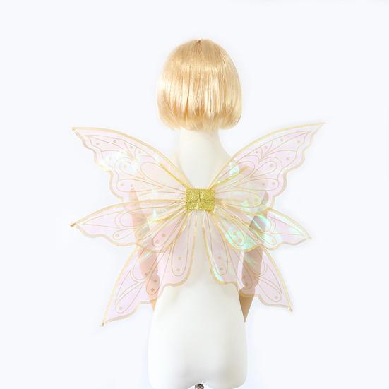 Princess Fairy Butterfly Wings Foldable Lightweight Kids Dress Up Halloween Party Costume Angel Wings