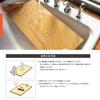 Parker Asahi Schneidebrett aus japanischem Synthetikkautschuk, 90 x 45 x 2 cm, Gewerbliche Nutzung, Cookin' Cut, C-Cut, NE06122-1