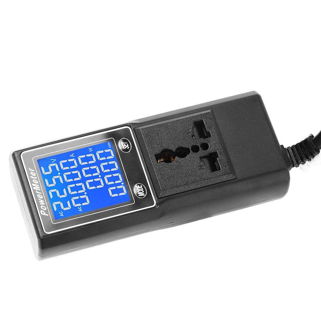 Electricity Usage Monitor Plug in Power Meter Electrical Power Consumption Watt Voltage Amps Meter