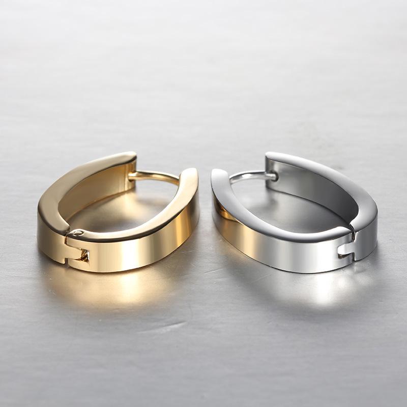 Stainless Steel Earrings Korea Temperament Earrings Titanium Steel Ear Bone Clip