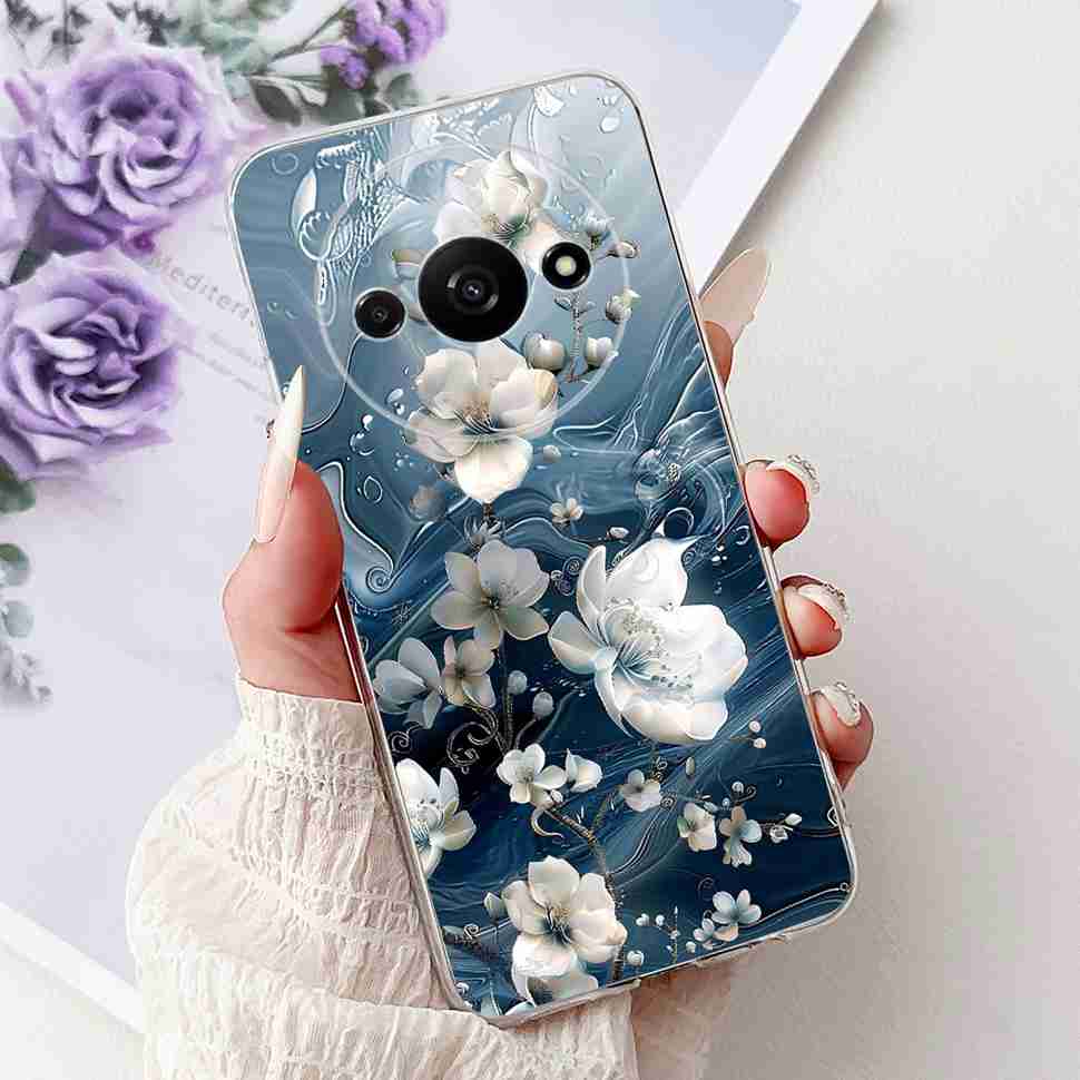 For Xiaomi Redmi A3 Case 6.71" Soft Silicone Beautiful Painting Back Cover For Redmi A3 RedmiA3 Phone Case Bags
