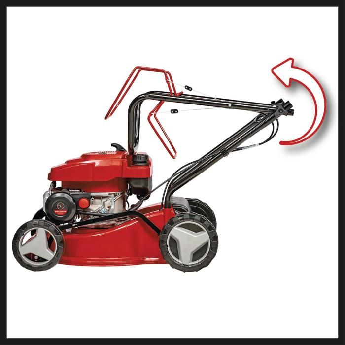 Einhell tondeuse à gazon thermique gc-pm 40/2 s (132cc, surfaces jusqu’à 1 000 m², largeur de coupe 40 cm)