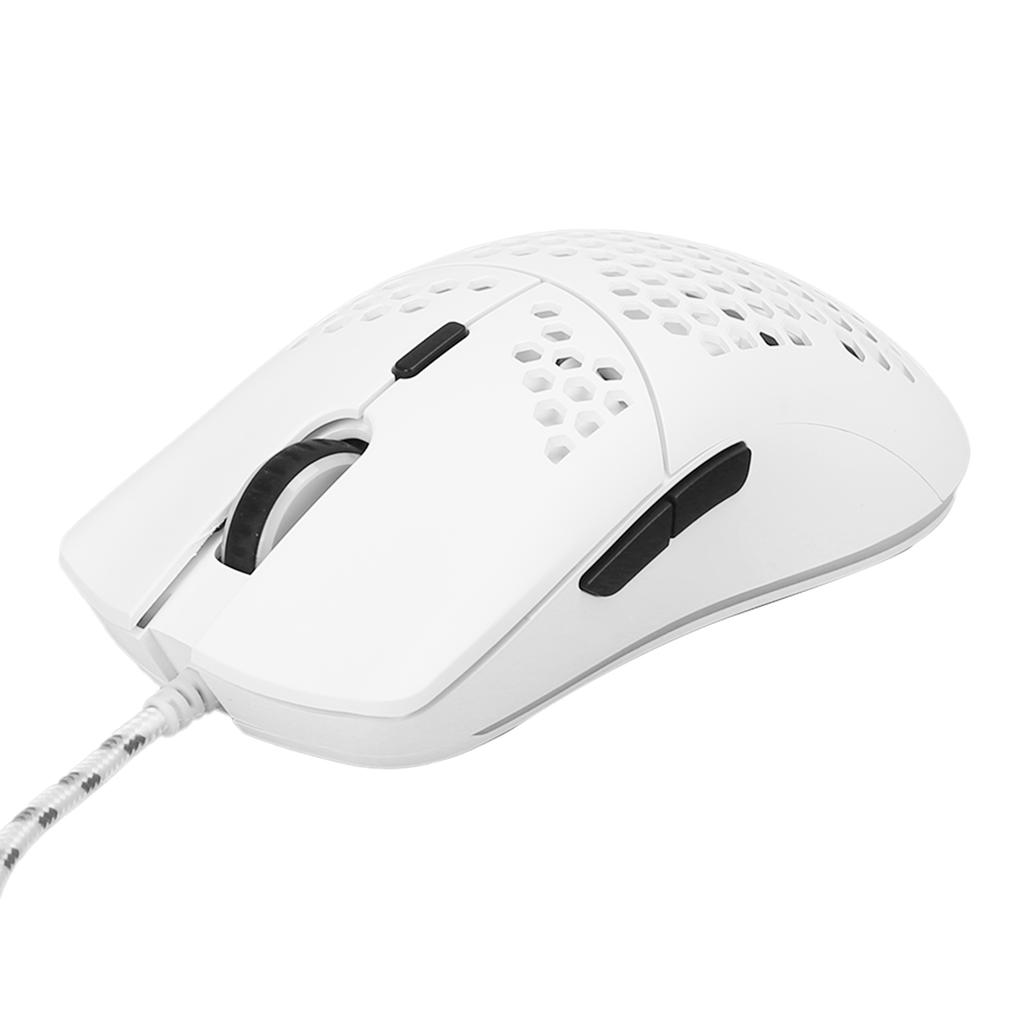 Mouse RGB Wired Gaming 6400DPI Honeycomb Hollow Design Computer Accessories