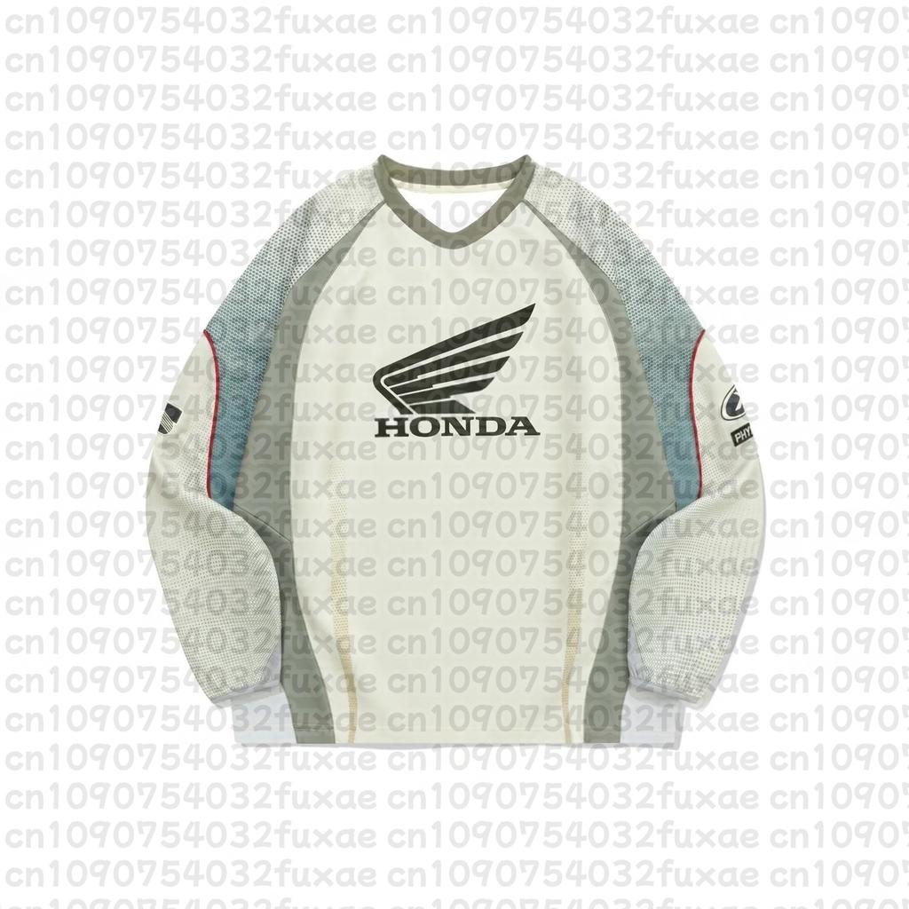 Honda Motorcycle Sports Shirt Long Sleeved Cycling Shirt Breathable Bicycle Racing Equipment Comfortable Off-road Motorcycle Top