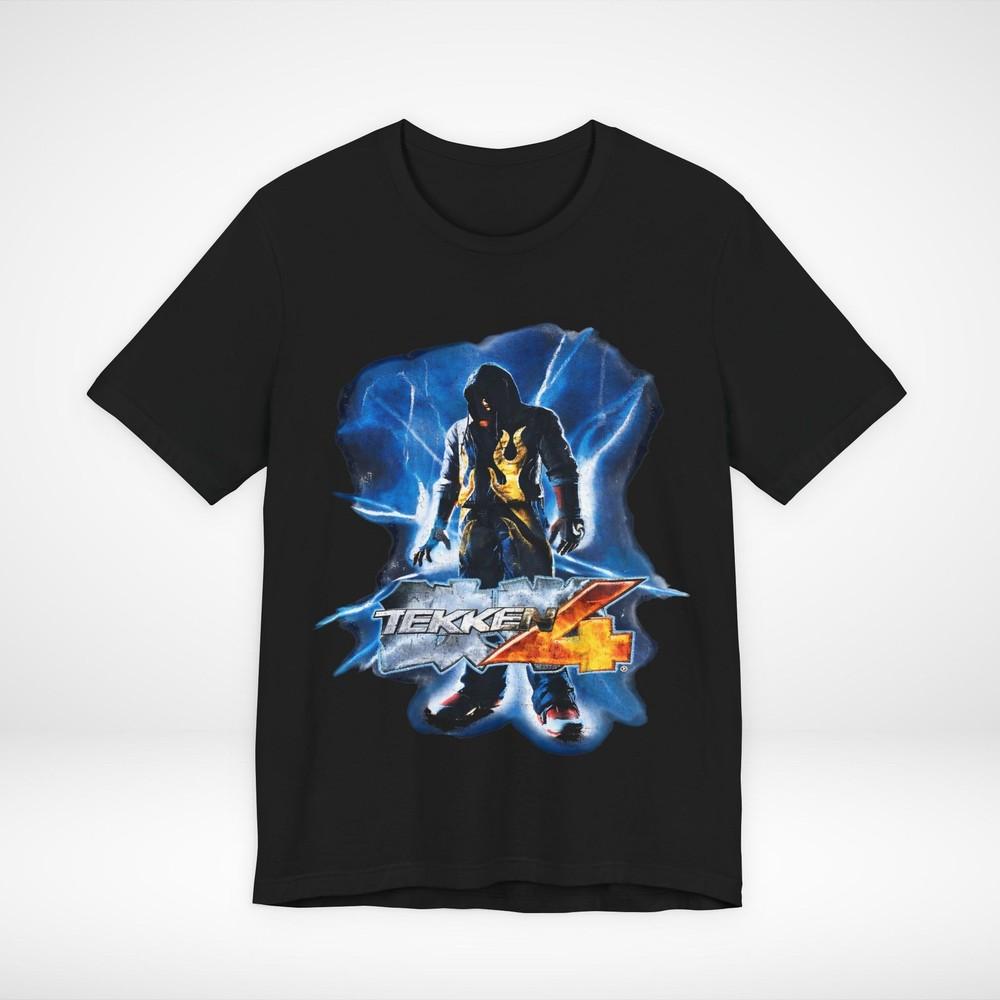 Tekken 4 Jin Kazama Graphic T Shirt Unisexs Retro Gaming Y2k Streetwear