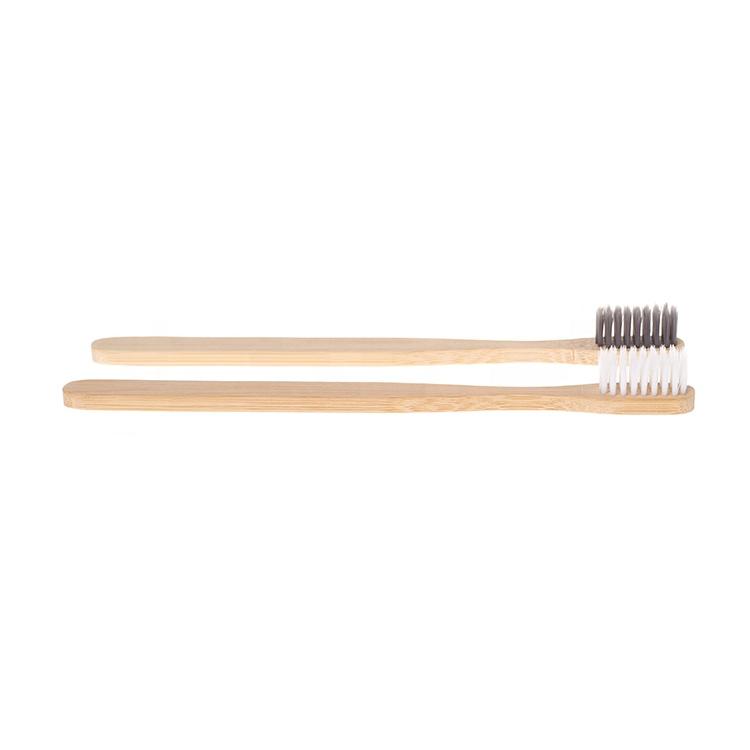 Low MOQ 100% Natural Biodegradable Eco Friendly Customized logo Travel Airplane Aviation Soft Bamboo Toothbrush