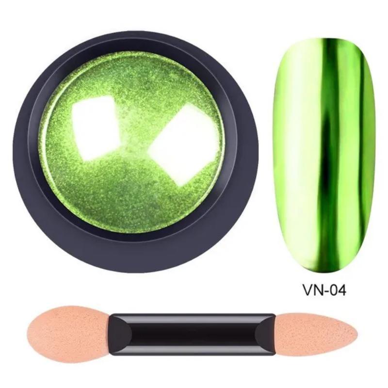 12 barev Nail Art Glitter Pigment Pudr Chrom Mirror Glitter Pigment Pudr na zdobení nehtů Manikúra Flashing Nail Art Dekorace