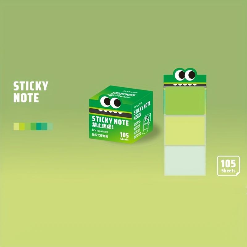 105sheets/box Transparent Kawill Pull-Out Sticky Notes Self-Adhesive Memo Pads For Office School DIY Stationery Notes