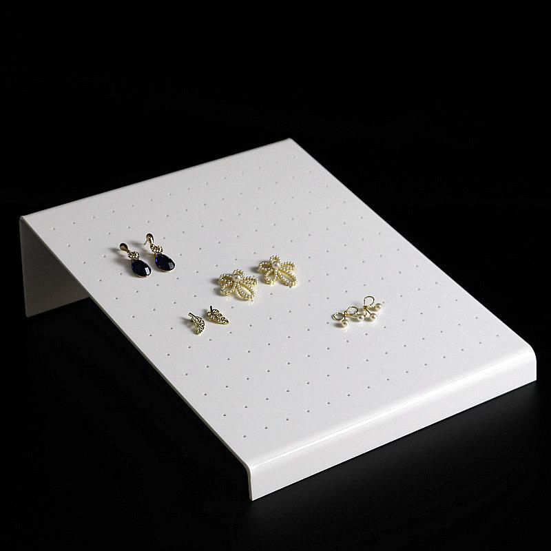 

Multi Functional Transparent Acrylic Display Stand Perforated Jewelry Display Stand Earring Multi-layer Storage Stand Organic Glass Display Board 16x15x5.5cm белый
