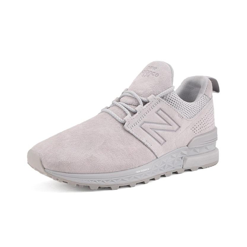 New Balance Scarpe Sportive Casual Basse Nb 574 Sneakers Unisex Grigio Nuvola MS574DB