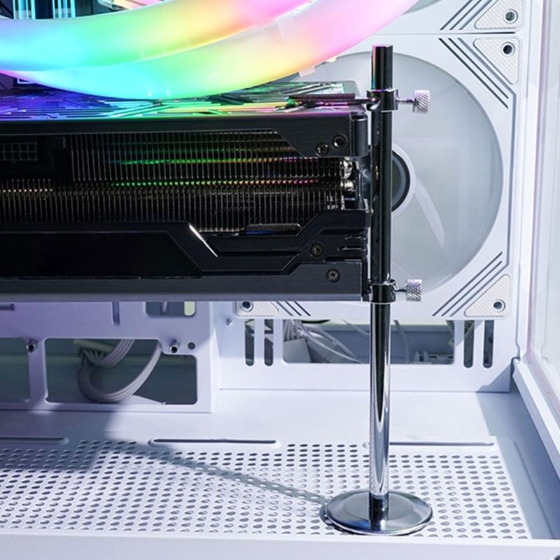 Aluminum Graphics Video Card Holder Stand Desktop PC Case Magnetic Base Bracket Cooling Easy Installation Accessories